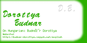 dorottya budnar business card